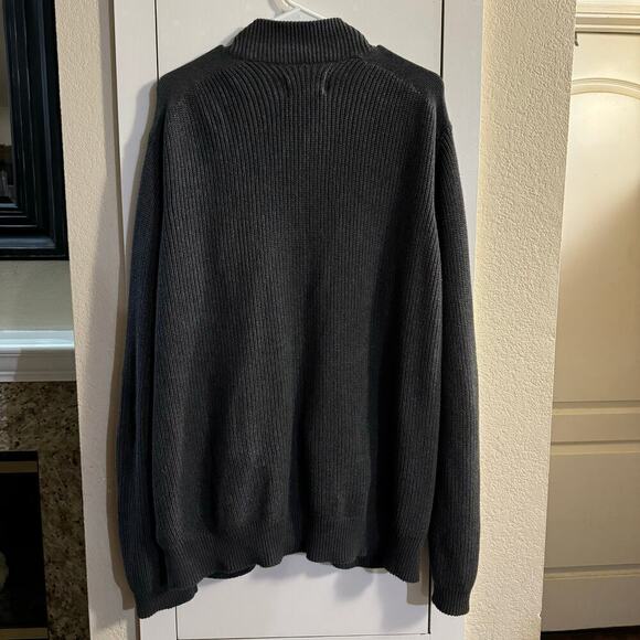 Pact Organic Cotton Double Knit Modern Full Zip Sweater Gray Size XL - Picture 3 of 8